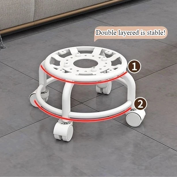 Acrylic Stool Silent Spinner Pulley Small Chair Home Use Low Stool Beautiful Seam Movable Back Chair Swivel Chair
